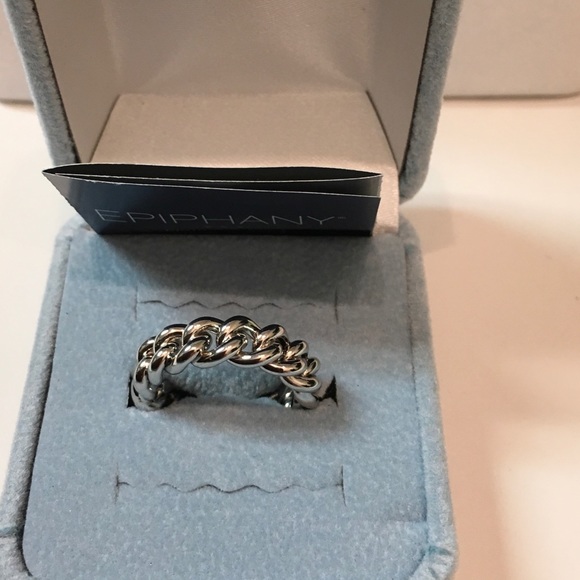 AK 925 Turkey Epiphany Platinum Clad Ring - Size 6 - Picture 3 of 8